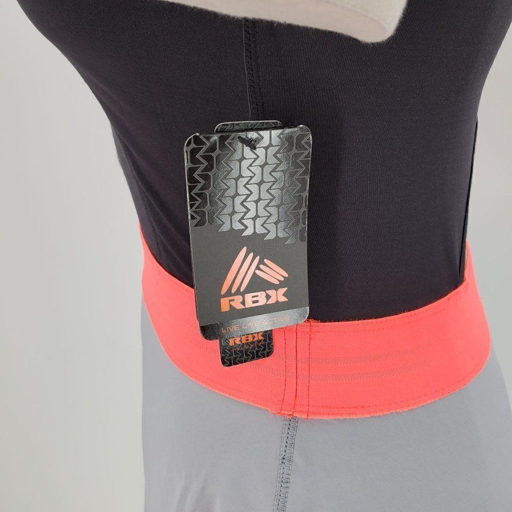 RBX Active Wear Dress Grey Pink Cutout Back Size Small Moisture Wicking - Picture 9 of 13